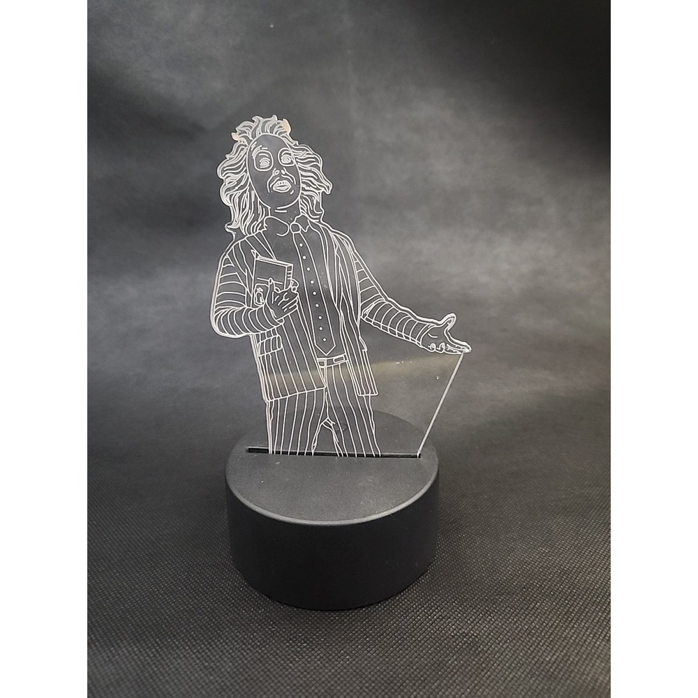 Rare 1988 Bettlejuice 3D Illusion Lamp Michael Keaton